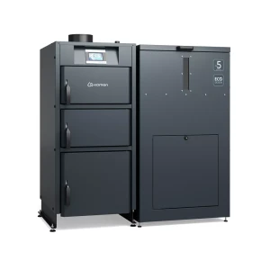 Kocioł peletowy KAMEN Pellet Kompakt LUX 24 kW Lewy KG klasa 5 ECODESIGN