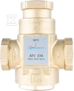 AFRISO ZAWÓR TEMPERATUROWY ATV 334 DN25 1" NASTAWA 55 STOPNI