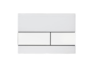 Przycisk do WC szklany TECEsquare  biały