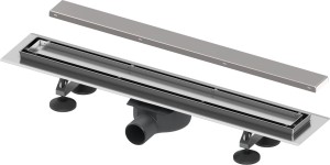 TECElinus rynna prosta z rusztem odwracalnym stal nierdzewna szczotkowana 800 mm