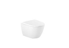 ONA zestaw WC Compacto spłukiwanie 4/2l biały w komplecie: miska wc podwieszana Rimless 48 x 36 cm+ deska wolnoopadająca duroplast