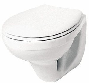 Idol miska ustępowa wisząca lejowa 36 x 51 x 35.5 cm biała